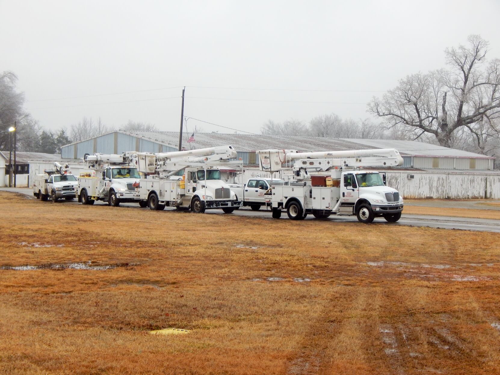 Electrical line workers